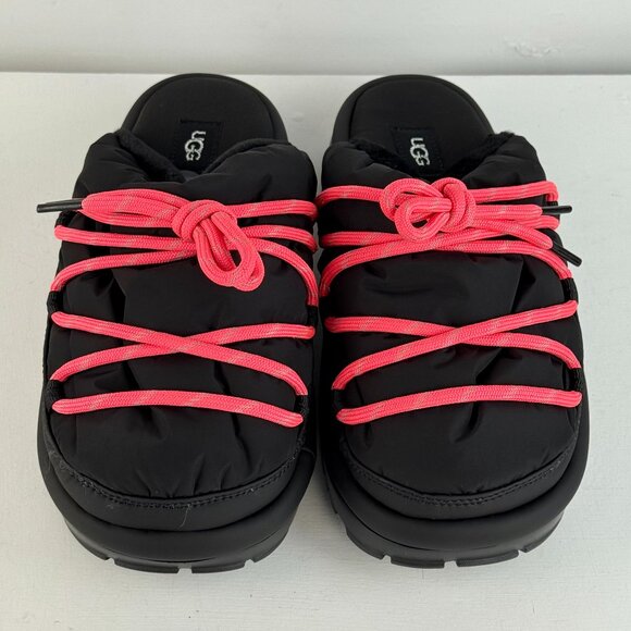 Women's 7 - UGG Spaceslider Tech Slider Platform Black Slippers - 1143951 - Picture 4 of 9